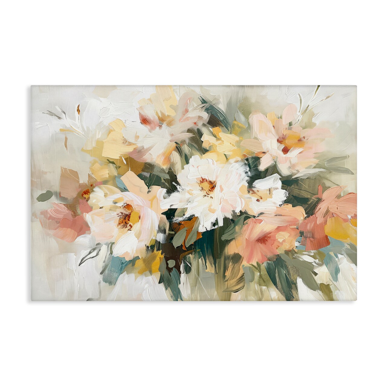 Stupell Industries Brushed Bouquet Blooms Canvas Wall Art Design by Raymond Powers